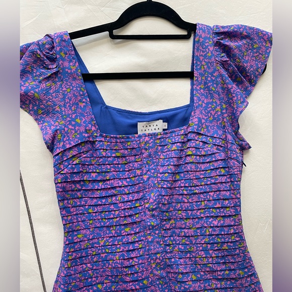 Tanya Taylor blue and purple dress size 0 - Picture 2 of 3